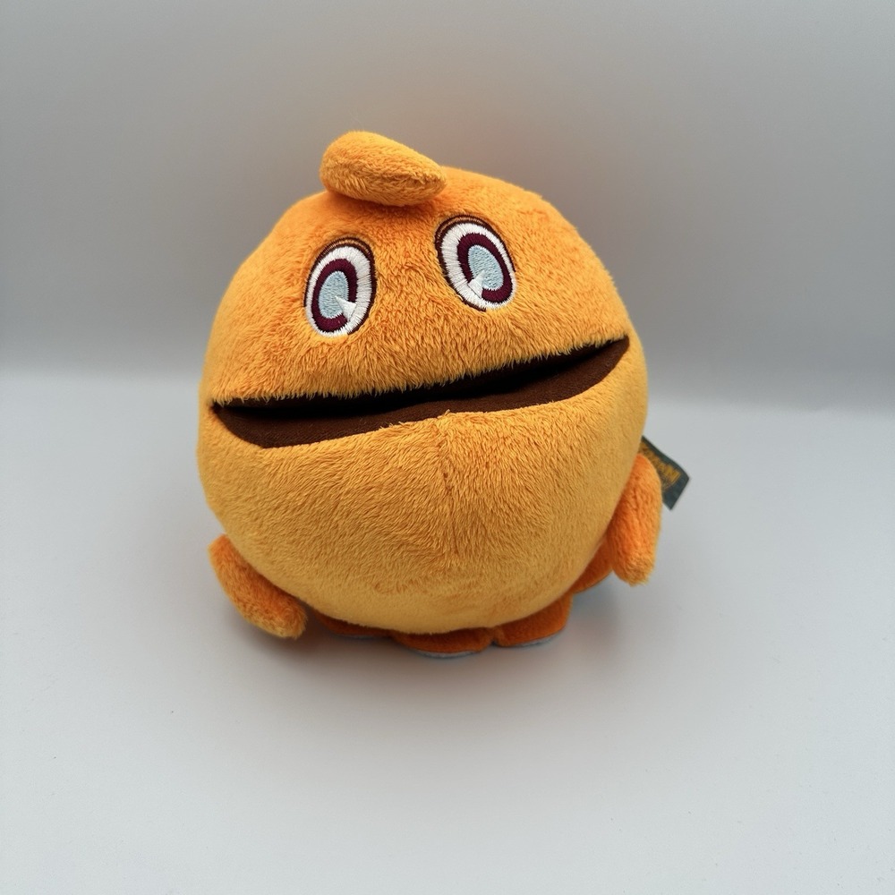 2012 Namco Pac-Man Ghostly Adventures Clyde Orange Ghost Plush 8 Inch Toy